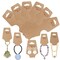 Femtindo 200PCS Bracelet Display Cards Sturdy Necklace Holder Cards Self Adhesive Jewelry Packaging Selling Card for Small Business of Keychain Earring Hair Band and Scrunchies Hanging
